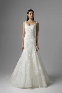 CATALINA M1601Z lace and tulle fit and flare wedding dress Mia Solano Luv Bridal Melbourne Australia