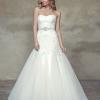 BELINDA M1524L long bodice a line fit and flare lace and tulle wedding dress Mia Solano Luv Bridal Adelaide Australia