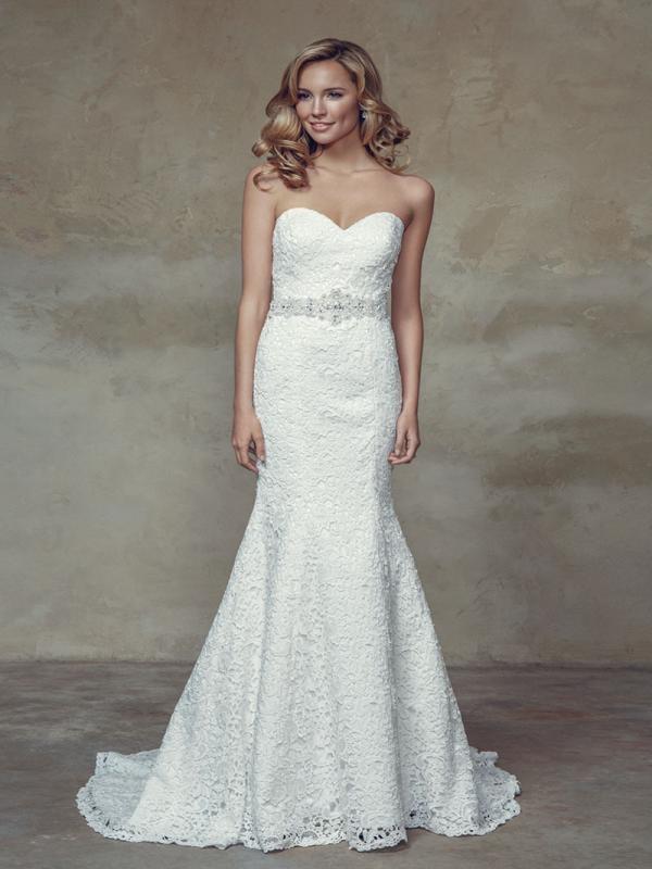 BRIGHTON M1522L full lace strapless sweetheart fitted wedding dress Mia Solano Luv Bridal Brisbane Australia