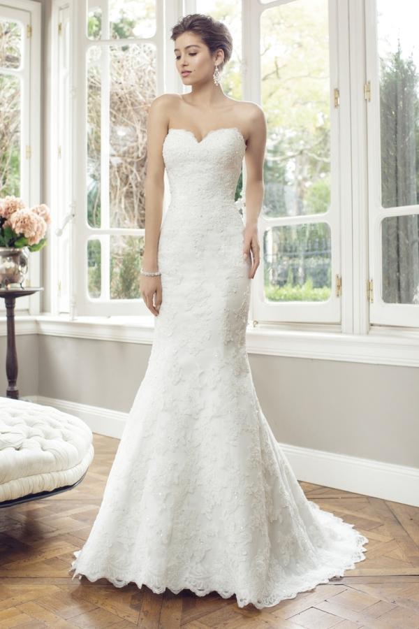 ADELE M1441Z strapless sweetheart scalloped lace wedding dress Luv Bridal Sydney Australia