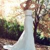 Mia solano belle luv bridal Brisbane Australia wedding dress real bride strapless fitted lace