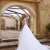 EAMON ML2618 V NECK LOW BACK FULL SKIRT A LINE TULLE AND LACE WEDDING DRESS MADI LANE LUV BRIDAL GOWN 10