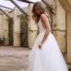 EAMON ML2618 V NECK LOW BACK FULL SKIRT A LINE TULLE AND LACE WEDDING DRESS MADI LANE LUV BRIDAL GOWN 9