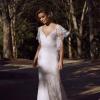 EULA ML2318 FULL DELICATE LACE FITTED GOWN WITH DETACHABLE BUTTERFLY SLEEVES OFF SHOULDER FLUTTER LOW BACK WEDDING DRESS MADI LANE LUV BRIDAL 4