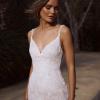EULA ML2318 FULL DELICATE LACE FITTED GOWN WITH DETACHABLE BUTTERFLY SLEEVES OFF SHOULDER FLUTTER LOW BACK WEDDING DRESS MADI LANE LUV BRIDAL 7