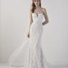 EITHEL PRONOVIAS SWEETHEART STRAPLESS FITTED LACE WEDDING DRESS LUV BRIDAL AUSTRALIA