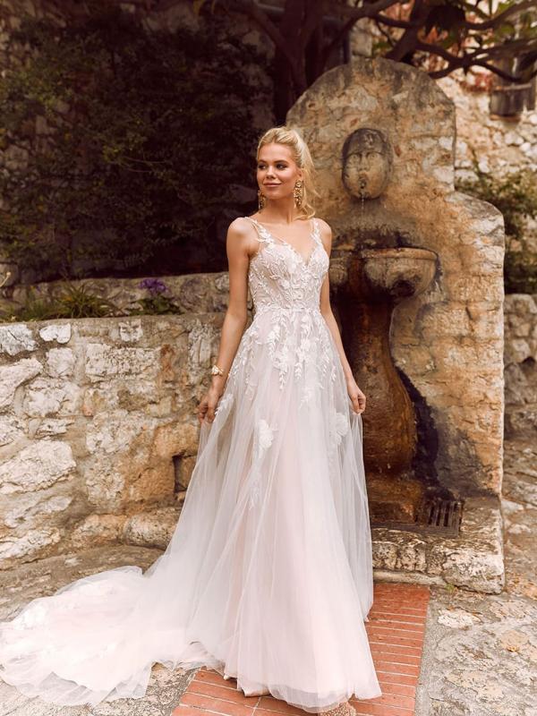 Channing Satin Bodice Wedding Dress by Evie Young Bridal LUV