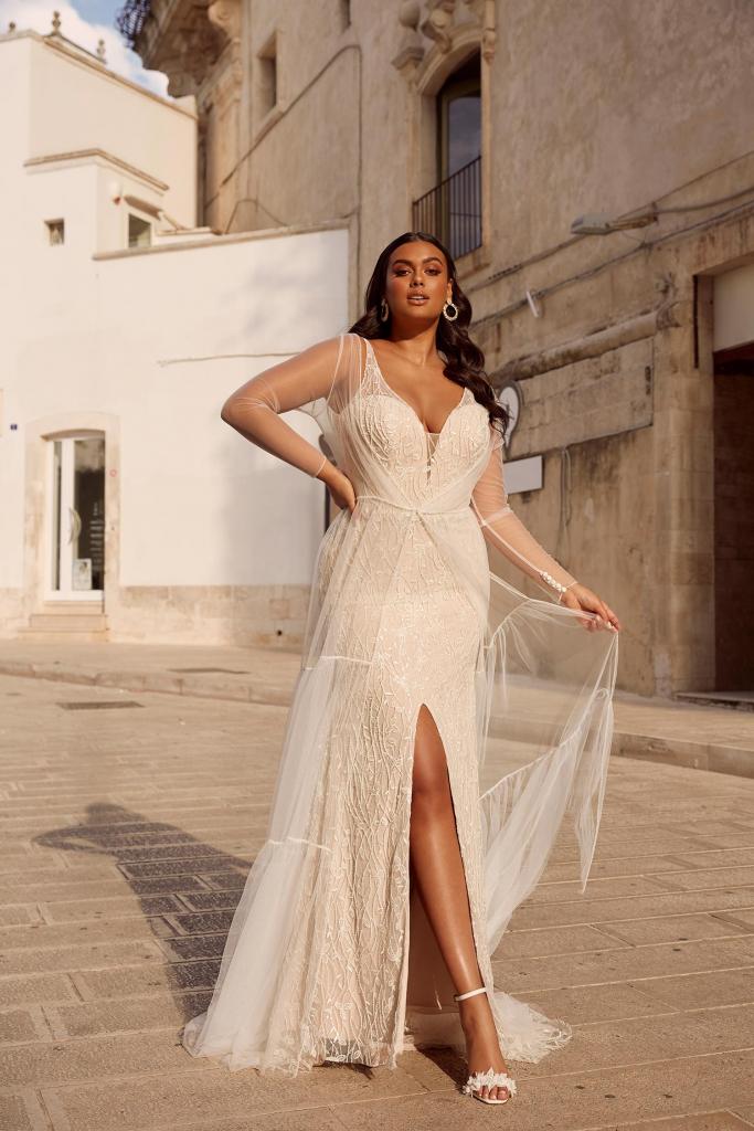 Matina Sheer Wedding Jacket | LUV Bridal