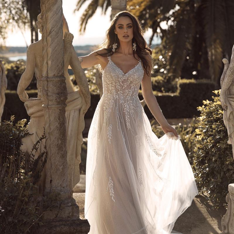 Blaise A Line Tulle Wedding Dress by Madi Lane Bridal | LUV Bridal