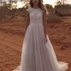 ECHO EY184 FULL LENGTH BALL GOWN WITH ILLUSION BODICE AND ZIP CLOSURE BACK WEDDING DRESS EVIE YOUNG BRIDAL1