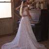 LYRIC EY152 TWO PIECE FULL LENGTH FLOWING GOWN WITH A ILLUSION BODICE WEDDING DRESS EVIE YOUNG BRIDAL2