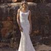 REIGN EY138 FULL LENGTH FITTED GOWN WITH SQUARE NECK LINE AND DETACHABLE OVERSKIRT INCLUDED WEDDING DRESS EVIE YOUNG BRIDAL1