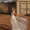 REIGN EY138 FULL LENGTH FITTED GOWN WITH SQUARE NECK LINE AND DETACHABLE OVERSKIRT INCLUDED WEDDING DRESS EVIE YOUNG BRIDAL9