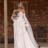 WREN EY176 FULL LENGTH LACE GOWN WITH SWEETHEART NECK LINE AND DETACHABLE SLEEVES INCLUDED WEDDING DRESS EVIE YOUNG BRIDAL1