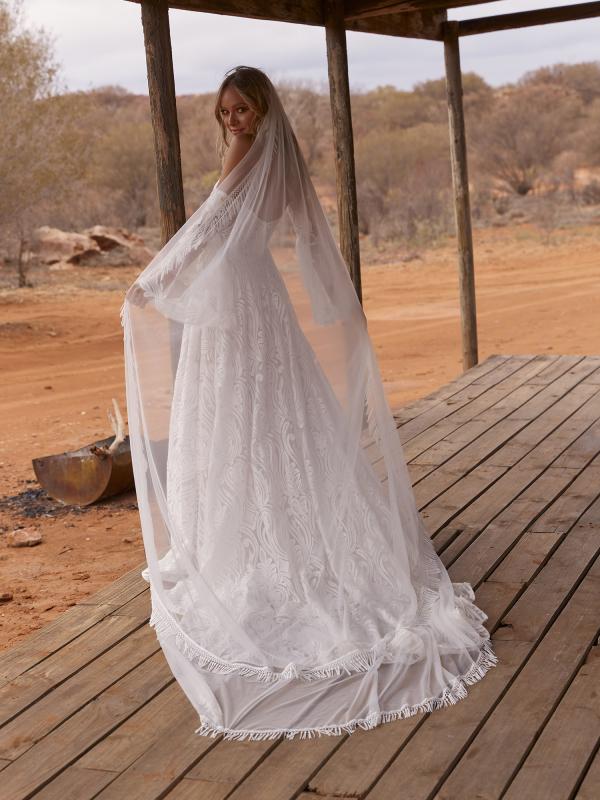 Grace Loves Lace Pearly Long Veil | Pearl Bridal Veil