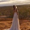 ZELDA EY190 FULL LENGTH LACE GOWN WITH V NECK LINE AND ZIP CLOSURE BACK WEDDING DRESS EVIE YOUNG BRIDAL7