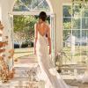 DALE ML22008 FULL LENGTH FITTED SEQUIN GOWN WITH THIN STRAPS AND DETACHABLE OFF SHOULDER SLEEVES LOW BACK ZIPPER CLOSURE WEDDING DRESS MADI LANE BRIDAL 9