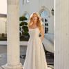 DANICA ML22101 FULL LENGTH FLORAL LACE ALINE GOWN WITH THIN STRAPS SIDE LACE UP AND ZIPPER BACK CLOSURE WEDDING DRESS MADI LANE BRIDAL 2 (1)
