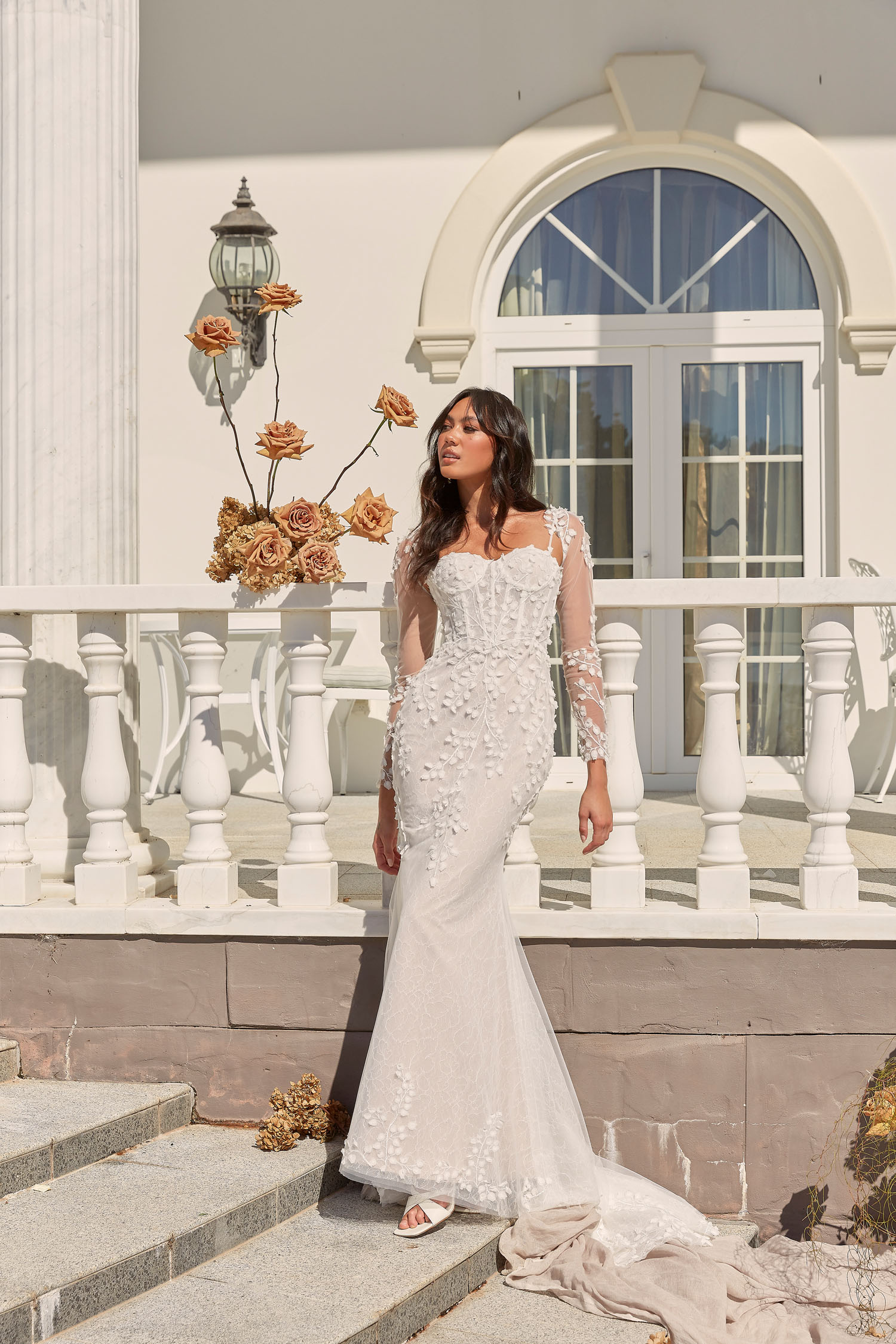 Delayne Elegant Chiffon Wedding Dress by Madi Lane