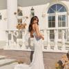 DELAYNE ML22366 FULL LENGTH FITTED VINE LACE GOWN ILLUSION BODICE THIN STRAPS DETACHABLE SLEEVES BUTTON AND ZIPPER CLOSURE WEDDING DRESS MADI LANE BRIDAL 10