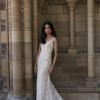 NEVE_EY331 FLORAL EMBROIDERED SHEETLACE WITH SPAGHETTI STRAPS FIT AND FLARE WEDDING DRESS WITH ILLUSION BACK EVIE YOUNG BRIDAL1