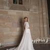 OSCAR_EY302 FULL SEAD BED EMBROIDERED SHEET LACE ONE SHOULDER A LINE WEDDING DRESS WITH DETACHABLE SLEEVE AND SPLIT EVIE YOUNG BRIDAL 3 (1)