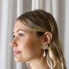 QUINN MC424 GOLD AND PEARL DROP EARRINGS 14K GOLD FILL MILANE COLLECTIVE-4