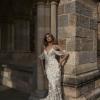 SAYLOR_EY320 FULL FLORAL LACE V NECK WITH DEEP V BACK FIT AND FLARE WEDDING DRESS WITH DETACHABLE STRAPS EVIE YOUNG BRIDAL1