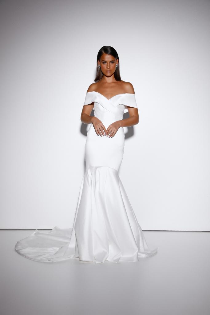 Davis Ivory Mikado Wedding Dress by Evie Young Bridal | LUV Bridal & Formal