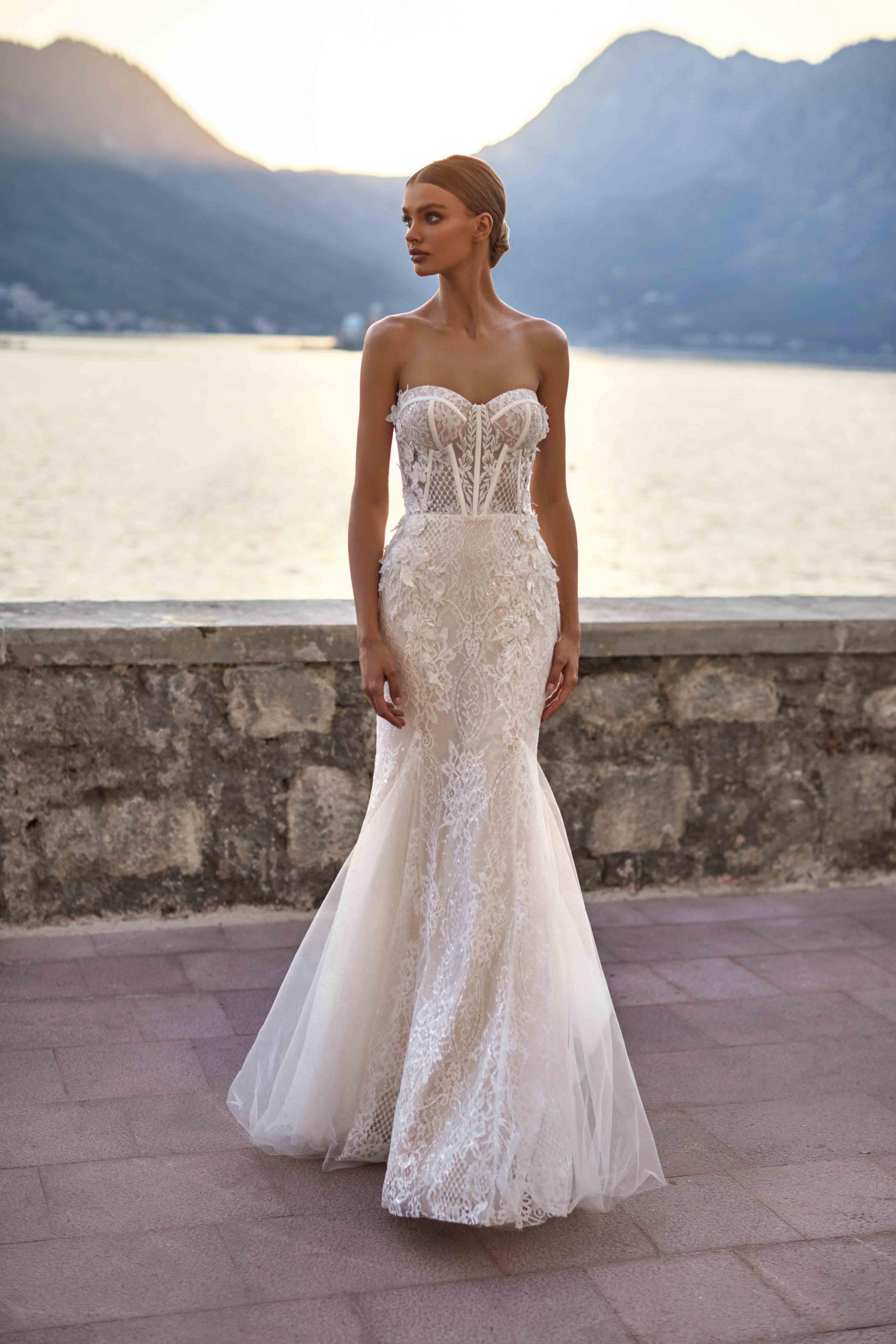 Fausa Lace Mermaid Wedding Gown by Milla Nova