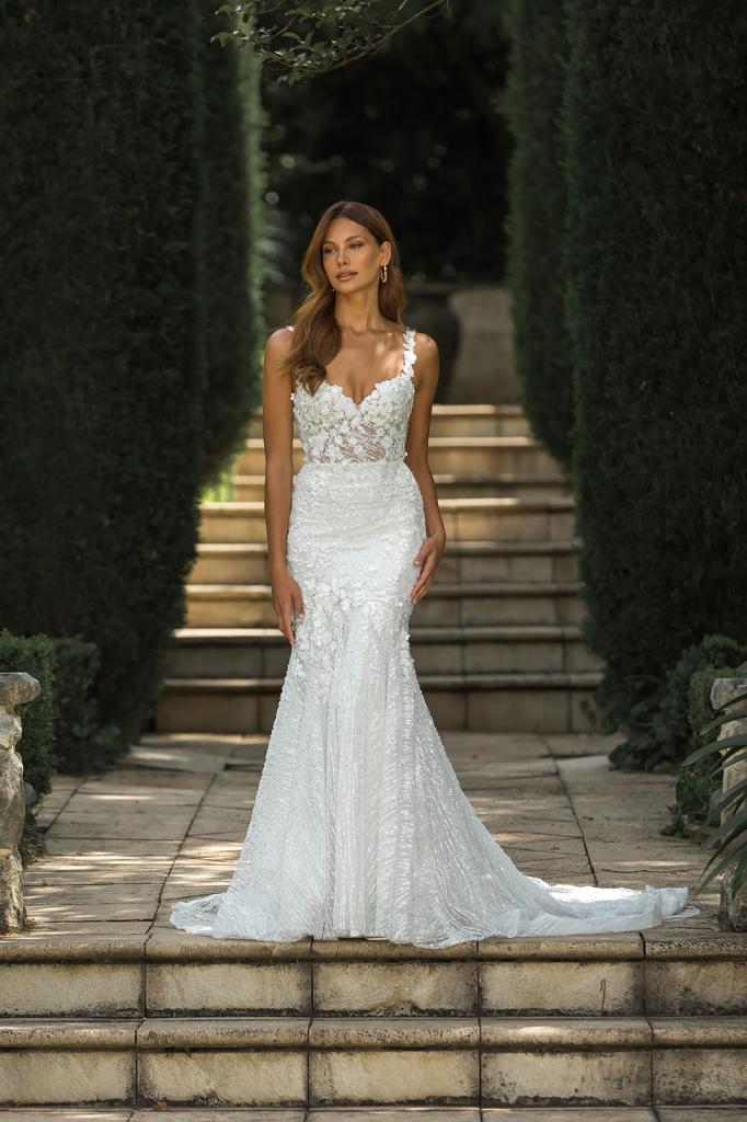 Pascoe Fit and Flare Sweetheart Neckline Wedding Dress by Madi Lane Bridal  | LUV Bridal