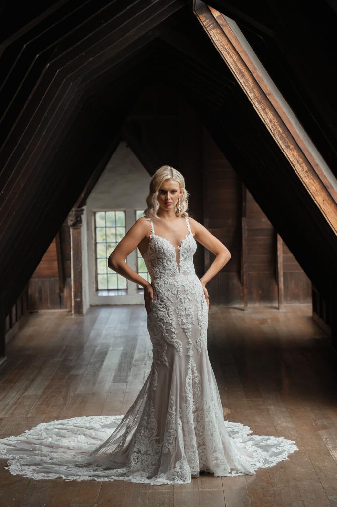 Rita Glitter Lace Wedding Dress by Evie Young Bridal LUV Bridal