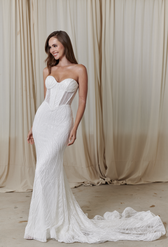 Carter Corset Fit and Flare Wedding Dress by Evie Young Bridal LUV Bridal