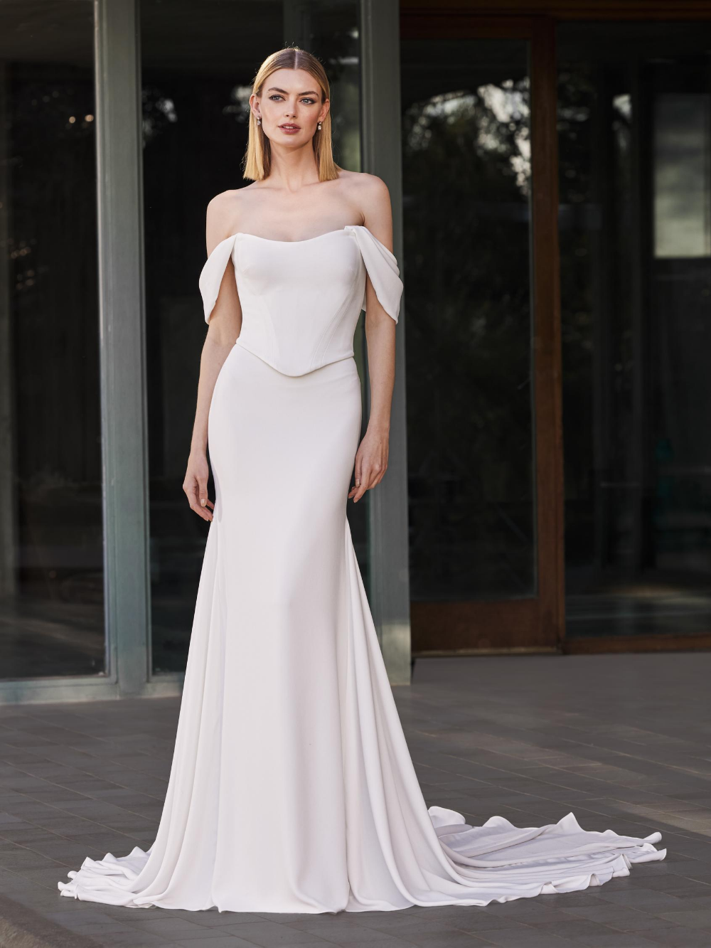 sachin and babi light blue dress Pronovias Wedding Dress Charlie
