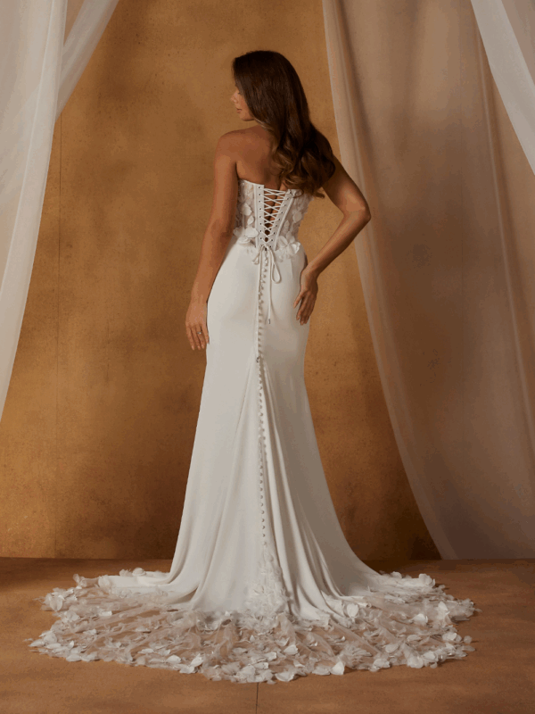 sachin and babi light blue dress Essense Bridal Collection D4057 Simply Elegant